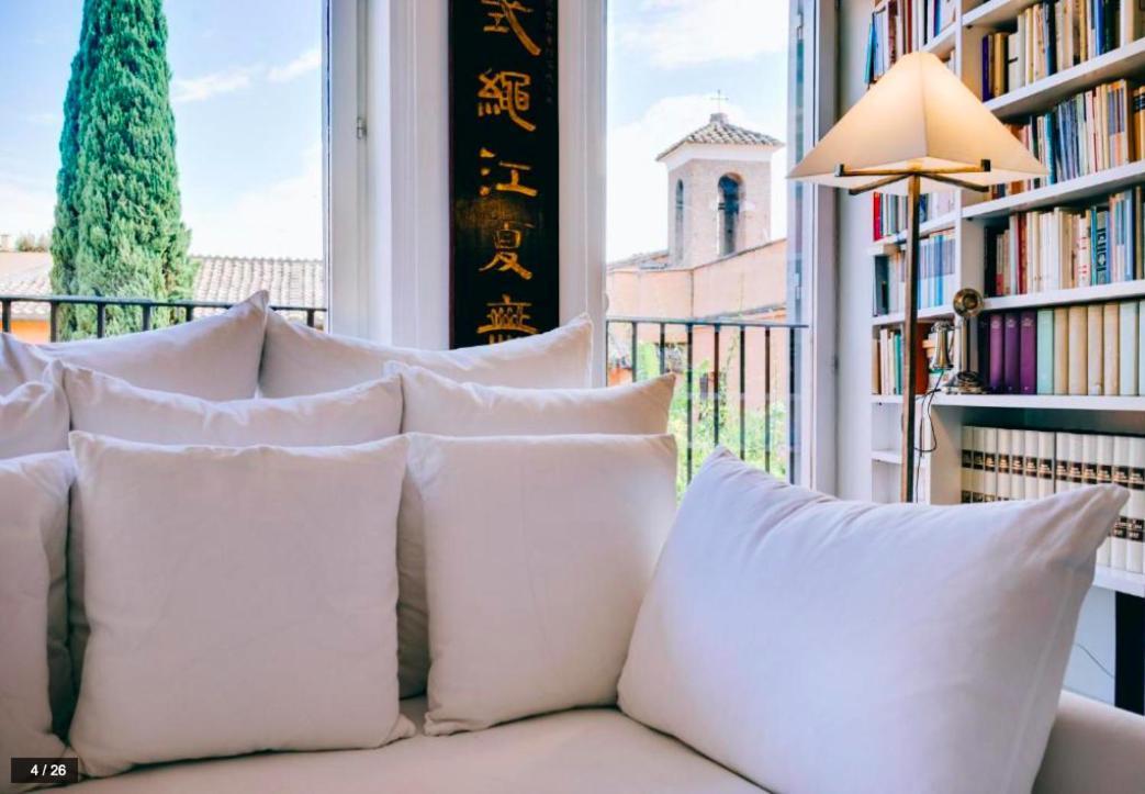 Luxury Art Apartment In Trastevere With Terrace Rom Eksteriør billede