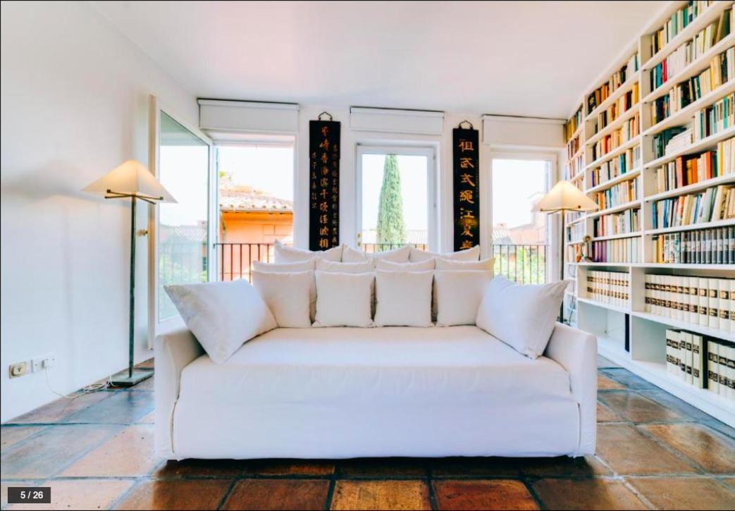 Luxury Art Apartment In Trastevere With Terrace Rom Eksteriør billede