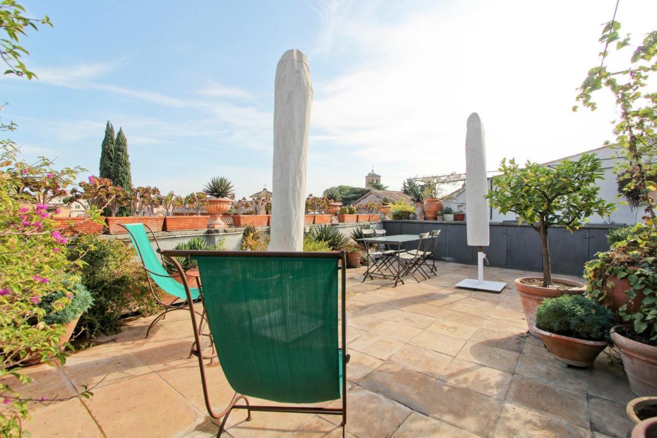 Luxury Art Apartment In Trastevere With Terrace Rom Eksteriør billede
